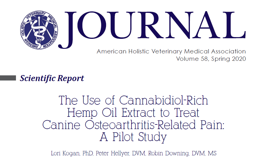 AHVMA Journal HempMy Pet Study