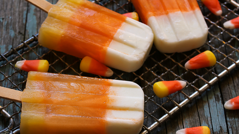 popsicles and candy corn